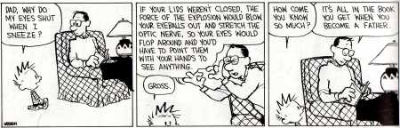 Calvin with his father 